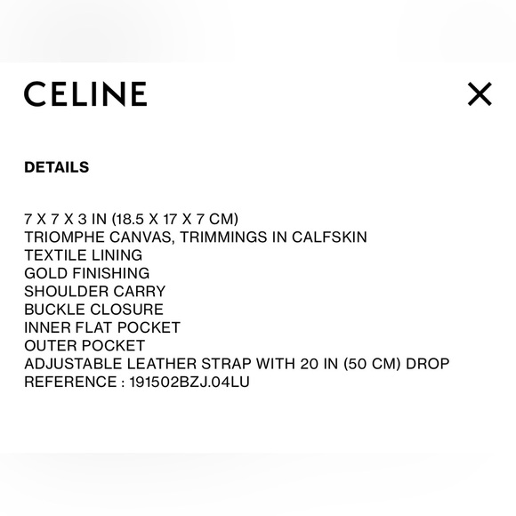 Celine Medium Folco Bag in Triomphe - Picture 2 of 8